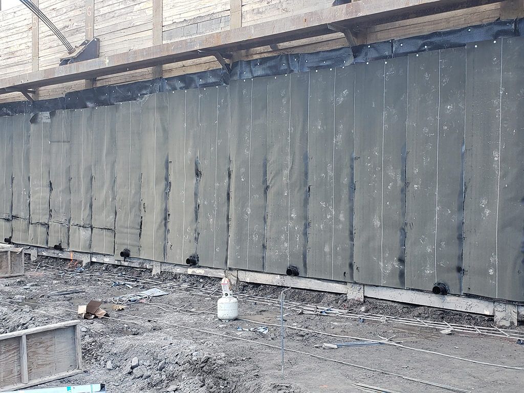 Membrane d<i>’</i>étanchéité pour murs de fondation conventionnels ou berlinois